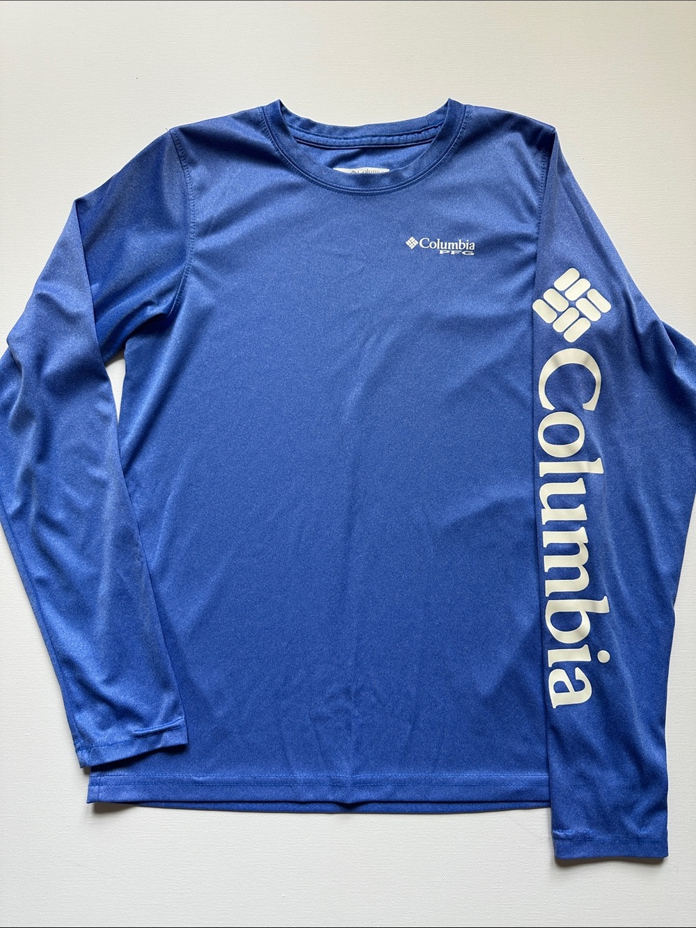 Columbia Kids Blue Long-Sleeved Performance Shirts with Logo- Bundle - Picture 2 of 10